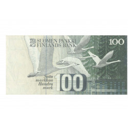 100 finnish mark bill -...