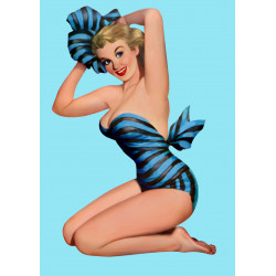 Pin-up model wearing a...