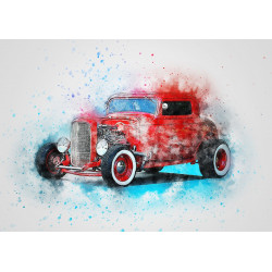 Old car painting - Edible...