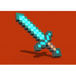 Minecraft - Diamond sword -...