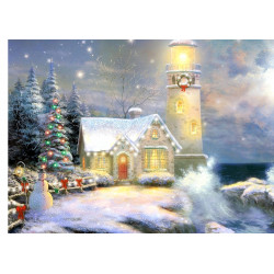 Lighthouse Christmas -...