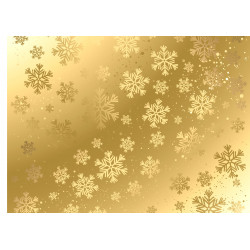 Golden snowflakes - edible...