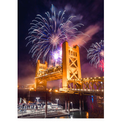 Fireworks at the bridge -...