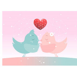 Valentine's Day birds -...