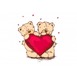 Heart teddy bears - Edible...