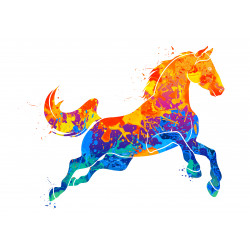 Abstract Horse Galloping -...