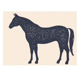 Silhouette Horse Drawing -...