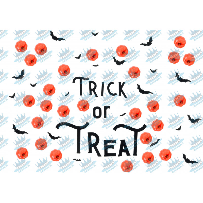 Trick or treat - Edible cake topper