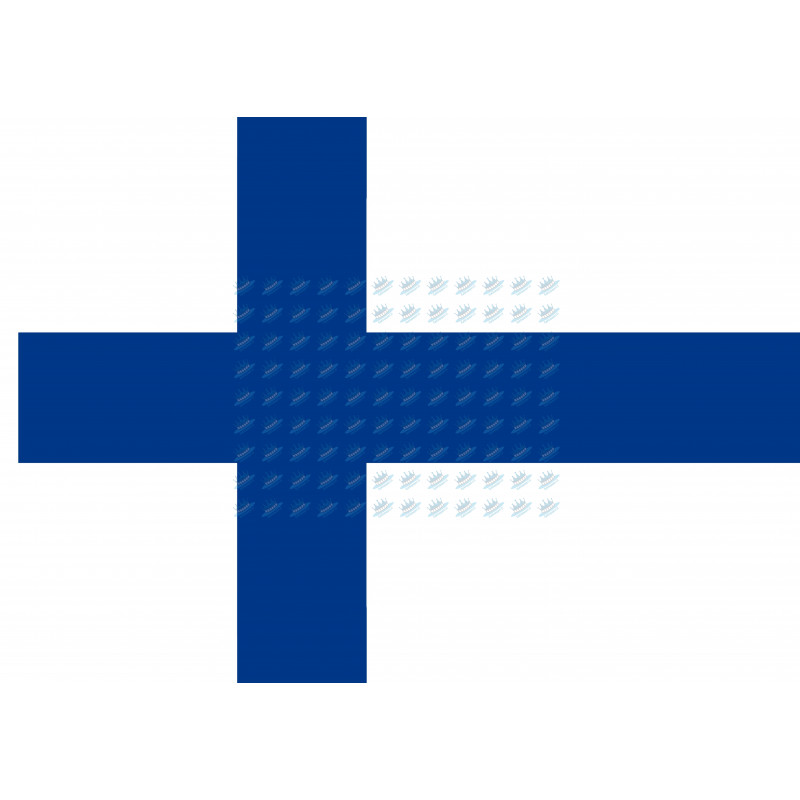 Itsenäisyyspäivä kakkukuva - Suomen lippu - Syötävä kakkukuva kakkuun