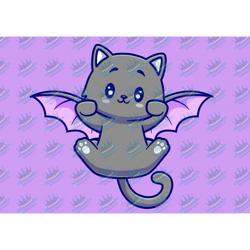 Cute Bat-Winged Cat