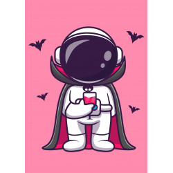 Cute Astronaut Dracula