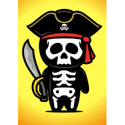 Skeleton Sword Pirate