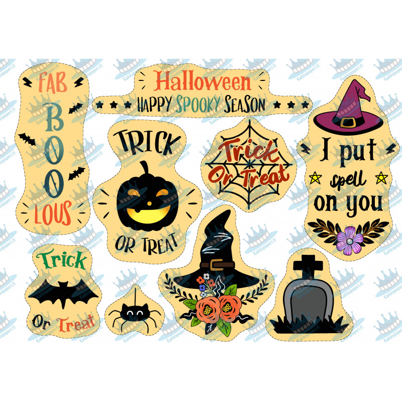 Halloween Colored Texts