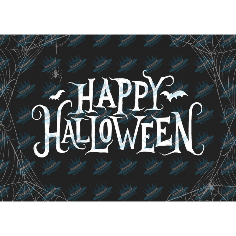 Happy Halloween Cobweb text