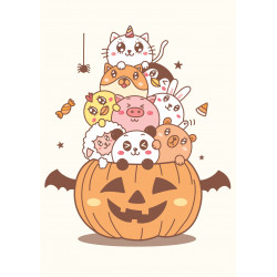 Animals In Pumpkin