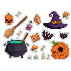 Halloween Items Cutouts