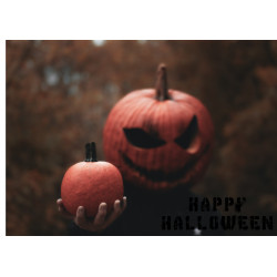 Blurry Halloween Pumpkin - Edible cake topper