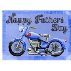 Father's Day Motorcycle - edible cake topper