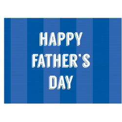 Happy Father's Day - sininen teksti - Syötävä kakkukuva kakkuun