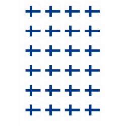 Muffinssikuva - Itsenäisyyspäivä - Suomen lippu - Syötävä muffinssikuva