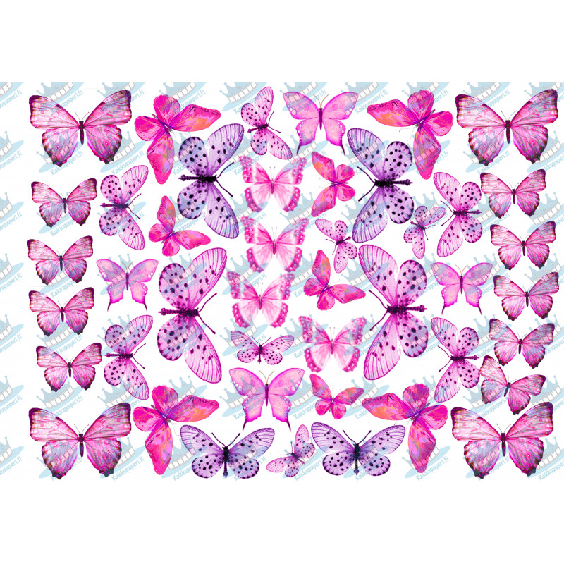 Pink Butterflies - cake decoration