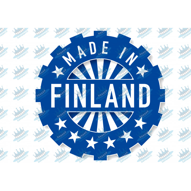 Made in Finland - edible cake topper
