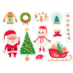 Christmas themed decorations - Edible cutouts