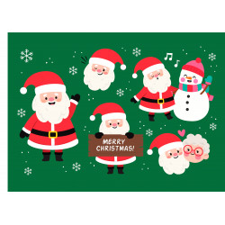 Little Santa Claus - Edible cutouts