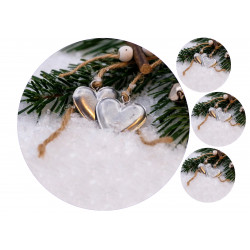 Conifers in the snow - edible cake topper