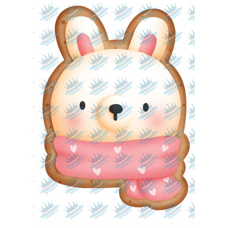 Gingerbread bunny - edible cake topper