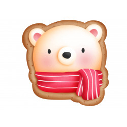 Gingerbread bear - edible cake topper
