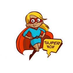Superhero Mom - Edible cake topper
