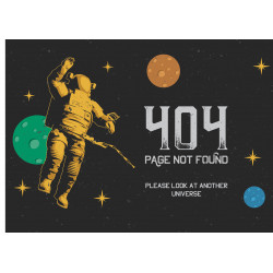 Astronaut with 404 error - Edible cake topper