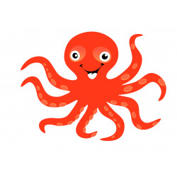 Goofy Octopus - Edible cake topper