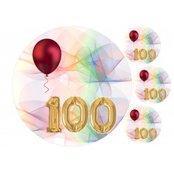 100th birthday - Edible cake topper