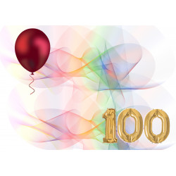 100.syntymäpäivä - Syötävä kakkukuva kakkuun
