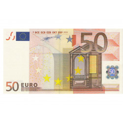 Syötävä seteli 50 EUR - Syötävä kakkukuva kakkuun