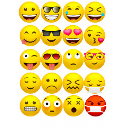 Emoticons - En ätbar muffinbild