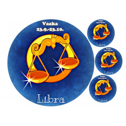 Star sign: Libra - Edible cake topper