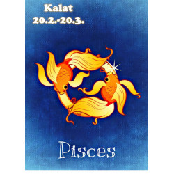 Star sign: Pisces - Edible cake topper
