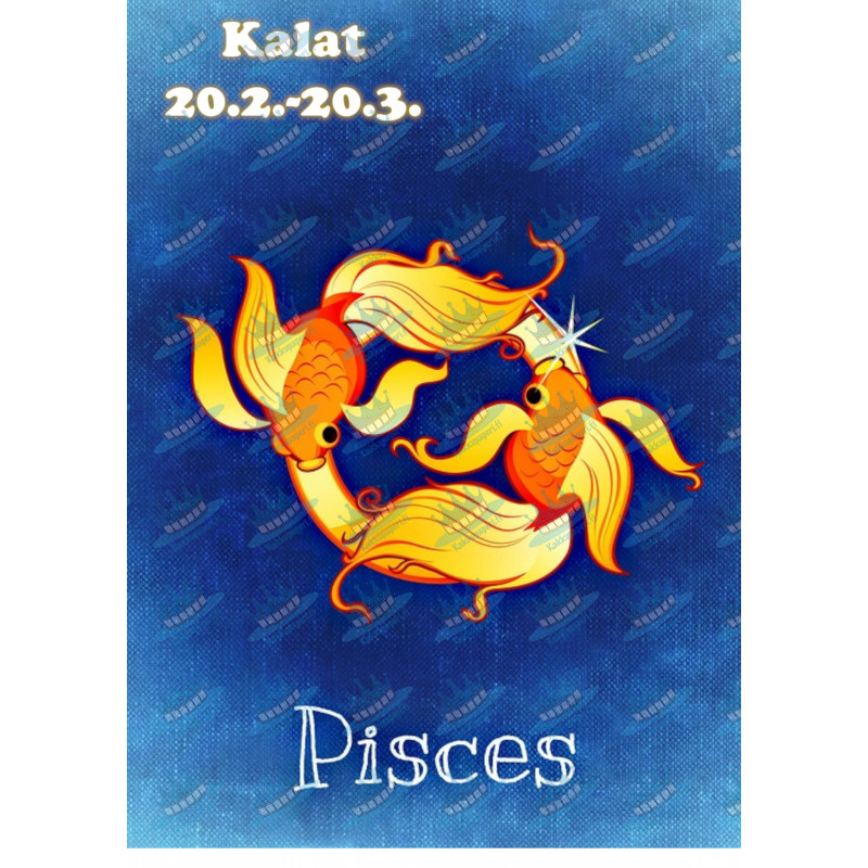 Star sign: Pisces - Edible cake topper