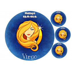 Star sign: Virgo - Edible cake topper
