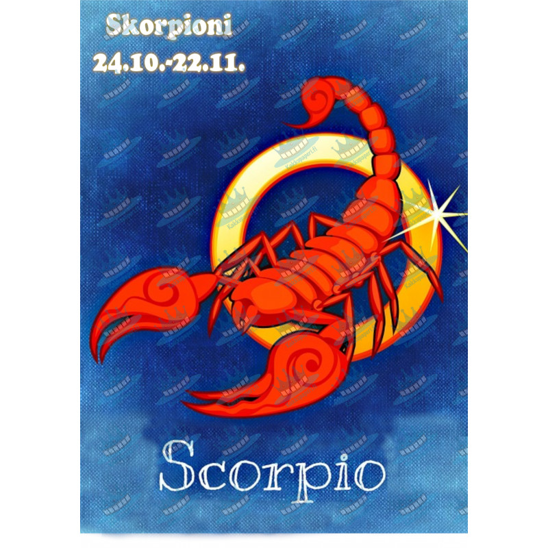 Star sign: Scorpio - Edible cake topper