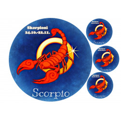Star sign: Scorpio - Edible cake topper