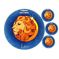Star sign: Leo - Edible cake topper