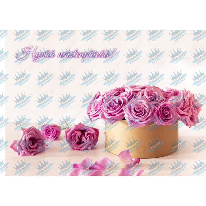 Women's day rose bouquet - Edible cake topper