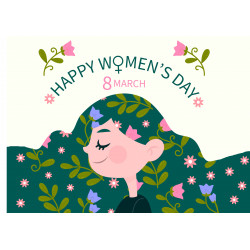 Women's Day Illustration - Edible cake topper
