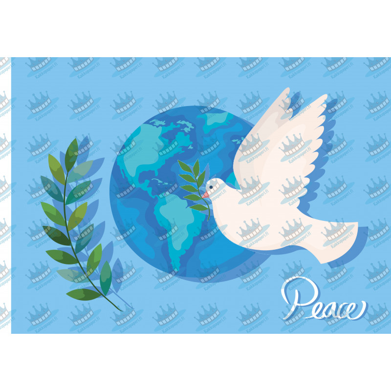 The dove brings peace - Edible cake topper