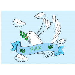 PAX dove - Edible cake topper