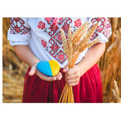 Ukrainian grain field - Edible cake topper